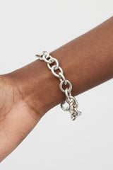 Tiffany & Co. Silver Open Heart Link Bracelet