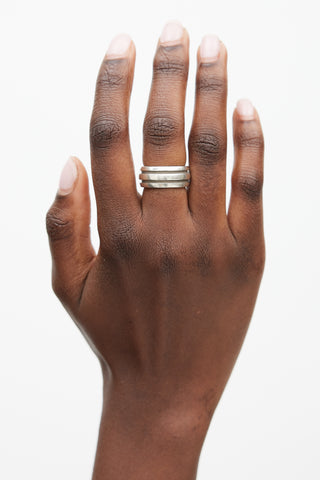 Tiffany & Co. Silver Stripe Ring