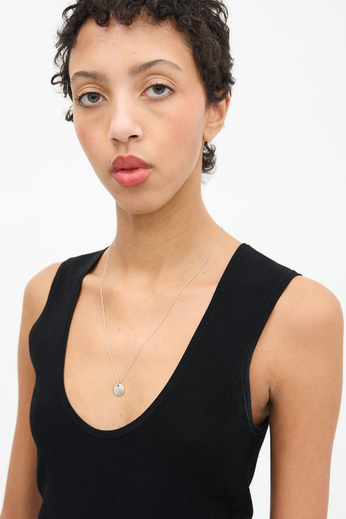 Tiffany & Co. Sterling Silver Alphabet Disc Charm Pendant