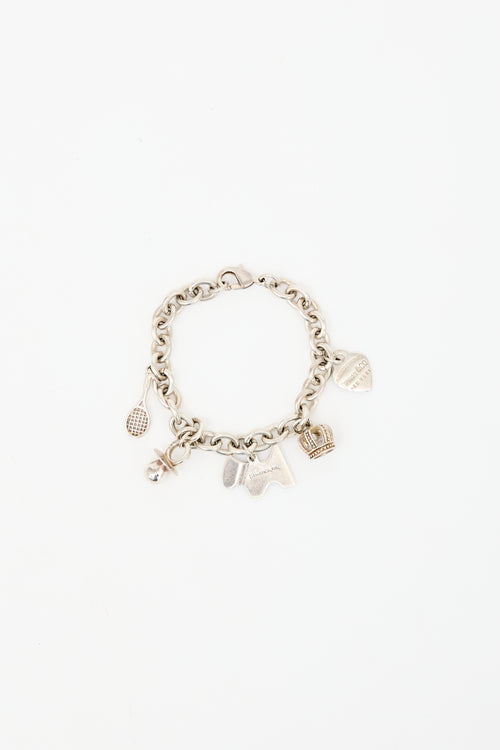 Tiffany & Co. Sterling Silver Charm Bracelet