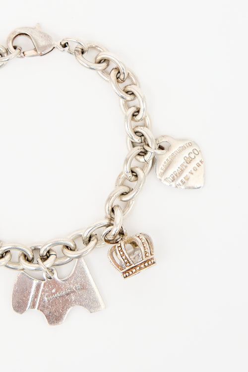 Tiffany & Co. Sterling Silver Charm Bracelet