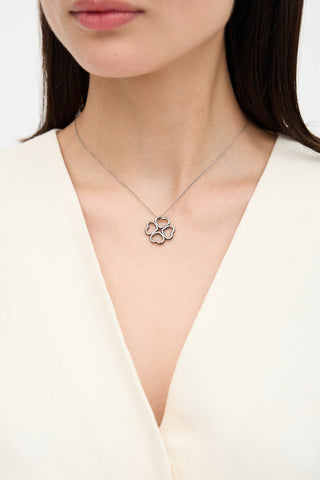Tiffany & Co. Sterling Silver Four Heart Clover Necklace