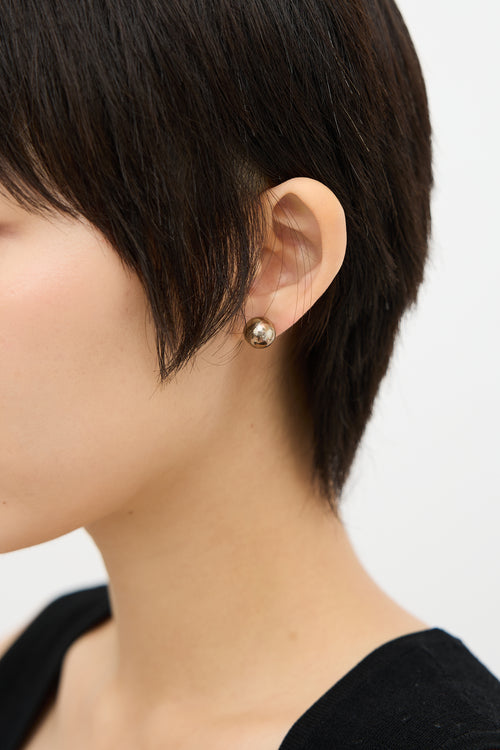 Tiffany & Co. Sterling Silver HardWear Ball Earrings