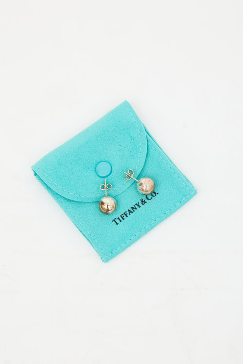 Tiffany & Co. Sterling Silver HardWear Ball Earrings