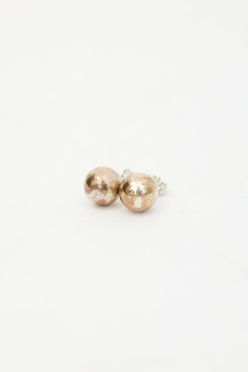 Tiffany & Co. Sterling Silver HardWear Ball Earrings