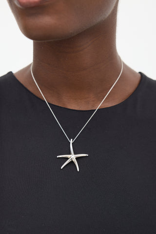 Tiffany & Co. X Elsa Peretti Sterling Silver Star Necklace