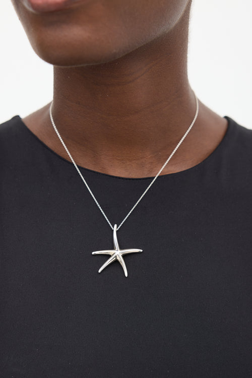 Tiffany & Co. X Elsa Peretti Sterling Silver Star Necklace