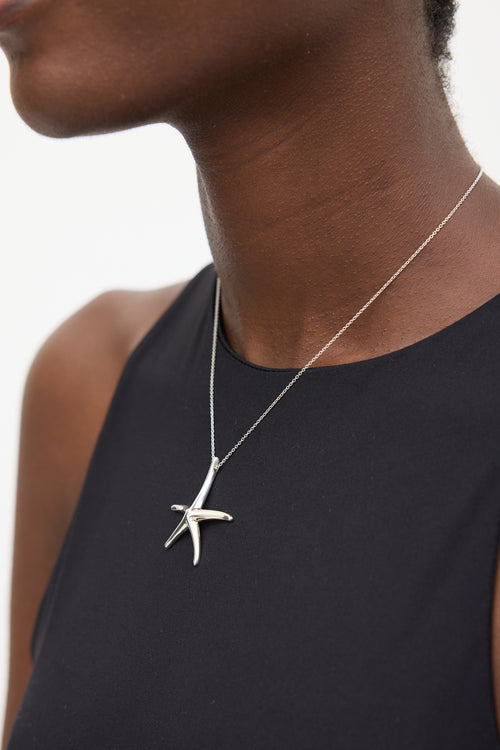 Tiffany & Co. X Elsa Peretti Sterling Silver Star Necklace