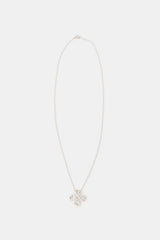 Tiffany & Co. X Paloma Picasso Sterling Silver Clover Loving Heart Necklace