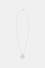 Tiffany & Co. X Paloma Picasso Sterling Silver Clover Loving Heart Necklace