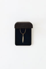 Tiffany & Co. 18K Yellow Gold Feather Pendant Necklace