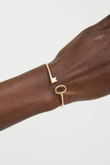 Tiffany & Co.18K Gold Key Wire Bangle
