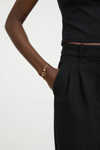 Tiffany & Co.18K Gold Key Wire Bangle