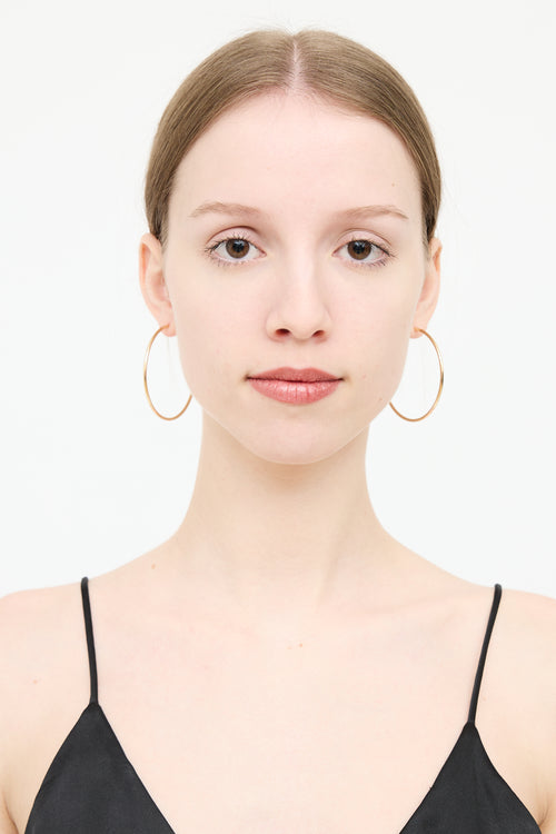 Tiffany & Co. 18K Yellow Gold Hoop Earring
