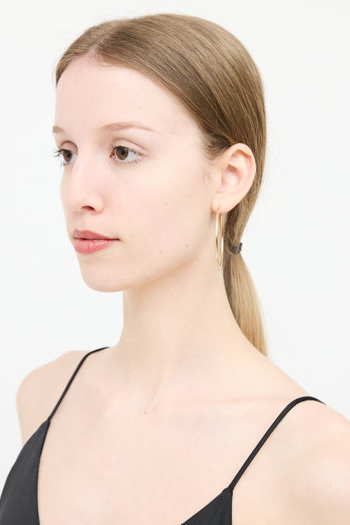 Tiffany & Co. 18K Yellow Gold Hoop Earring