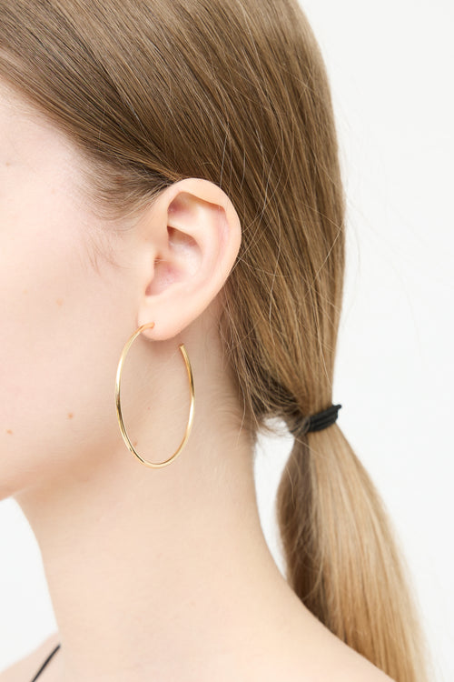 Tiffany & Co. 18K Yellow Gold Hoop Earrings
