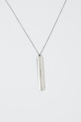 Tiffany & Co. Sterling Silver 1837 Bar Pendant Necklace