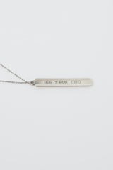 Tiffany & Co. Sterling Silver 1837 Bar Pendant Necklace