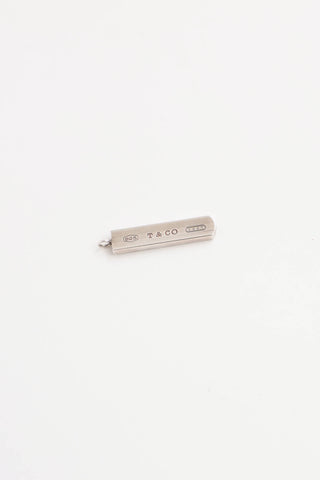Tiffany & Co. Sterling Silver 1837 Bar Pendant