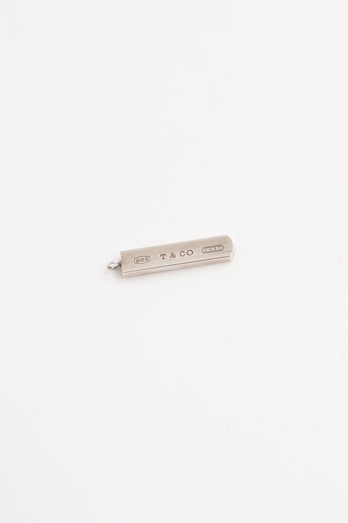 Tiffany & Co. Sterling Silver 1837 Bar Pendant