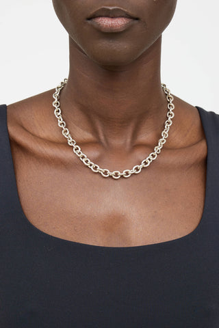 Tiffany & Co. Sterling Silver 1837 Toggle Necklace