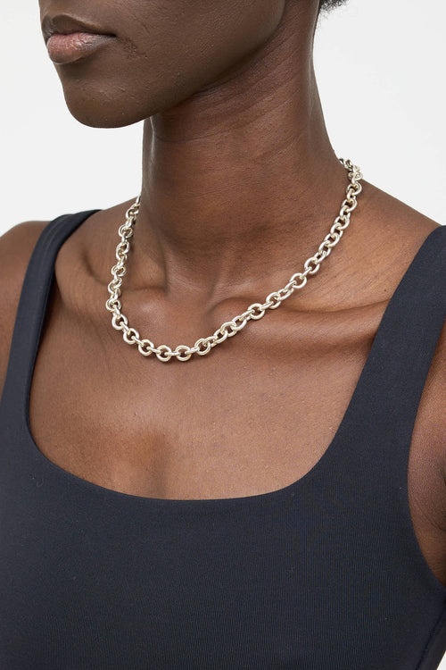 Tiffany & Co. Sterling Silver 1837 Toggle Necklace