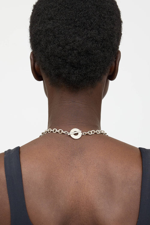 Tiffany & Co. Sterling Silver 1837 Toggle Necklace