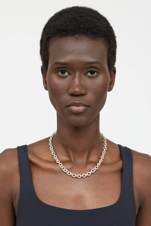 Tiffany & Co. Sterling Silver 1837 Toggle Necklace