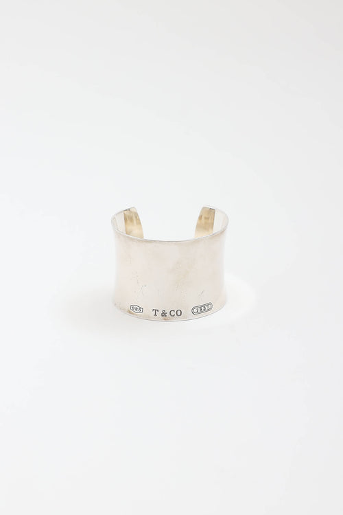 Tiffany & Co. Sterling Silver 1837 Wide Band Cuff