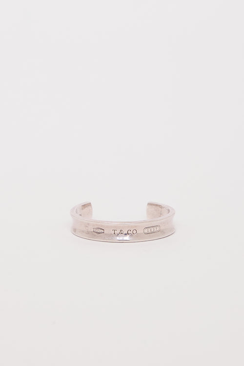 Tiffany & Co. Sterling Silver 1837 Wide Cuff Bracelet