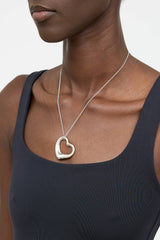 Tiffany & Co. X Elsa Peretti Sterling Silver Open Heart Necklace