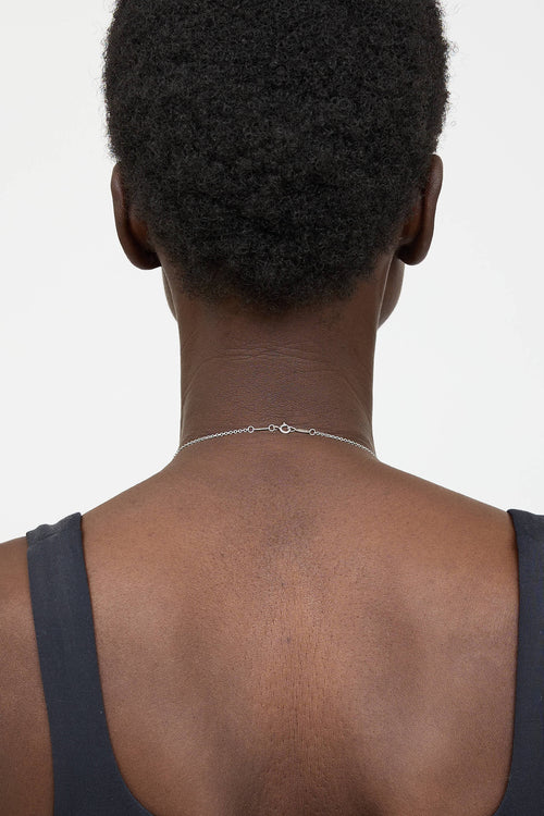 Tiffany & Co. X Elsa Peretti Sterling Silver Open Heart Necklace