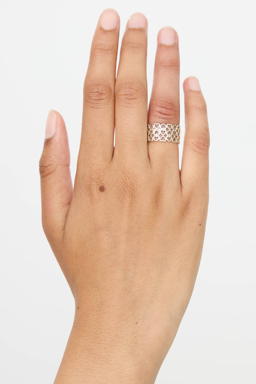 Tiffany & Co. X Paloma Picasso Sterling Silver Crown Of Hearts Ring