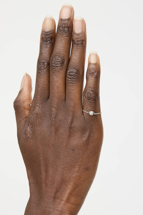 Tiffany & Co. Sterling Silver Diamonds The Yard Ring