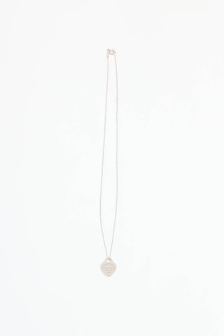 Tiffany & Co. Sterling Silver Return To Tiffany Diamond Necklace