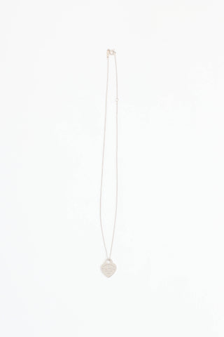 Tiffany & Co. Sterling Silver Return To Tiffany Diamond Necklace