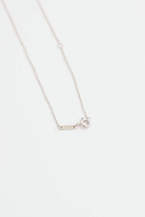 Tiffany & Co. Sterling Silver Return To Tiffany Diamond Necklace