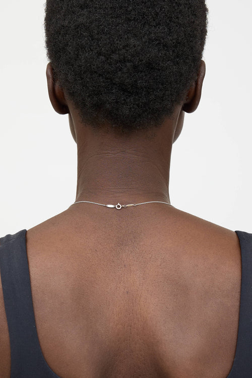 Tiffany & Co. X Elsa Peretti Sterling Silver Diamonds By The Yard Necklace