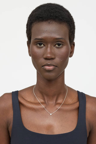 Tiffany & Co. X Elsa Peretti Sterling Silver Diamonds By The Yard Necklace