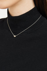 Tiffany & Co. x Elsa Peretti Silver Bean Design Pendant Necklace