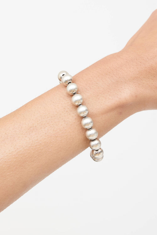 Tiffany & Co. Sterling Silver HardWear Ball Bracelet