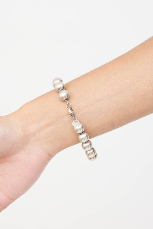 Tiffany & Co. Sterling Silver HardWear Ball Bracelet