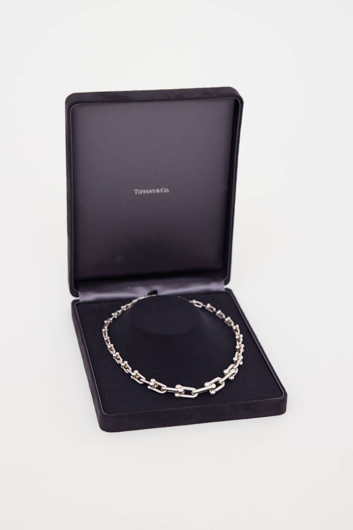 Tiffany & Co. Sterling Silver Hardwear Graduated Link Necklace