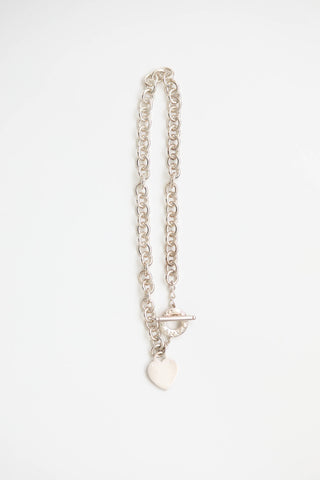 Tiffany & Co. Sterling Silver Heart Tag Toggle Necklace