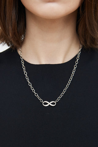 Tiffany & Co. Sterling Silver Infinity Chain Necklace