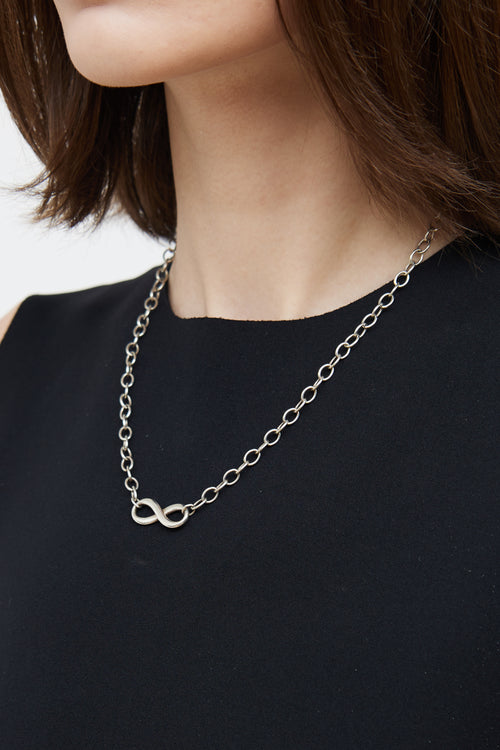 Tiffany & Co. Sterling Silver Infinity Chain Necklace
