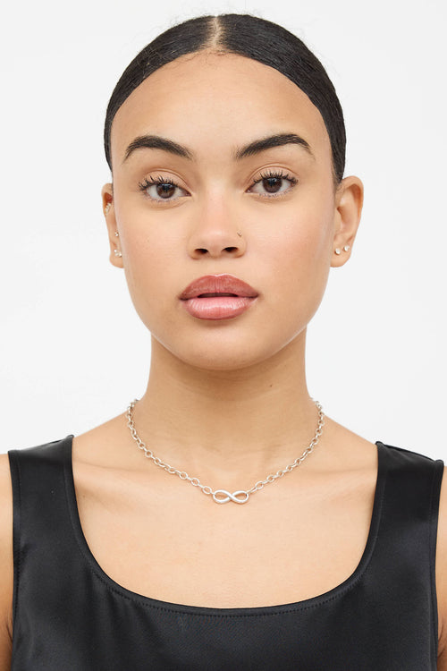 Tiffany & Co. Sterling Silver Infinity Necklace