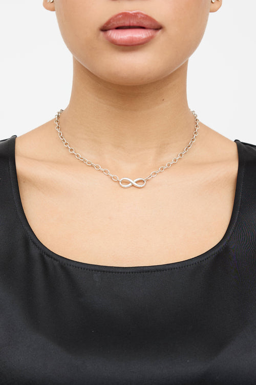 Tiffany & Co. Sterling Silver Infinity Necklace
