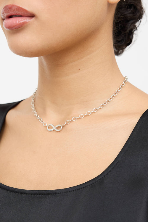 Tiffany & Co. Sterling Silver Infinity Necklace