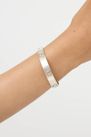 Tiffany & Co. Sterling Silver Keyhole Heart Bangle